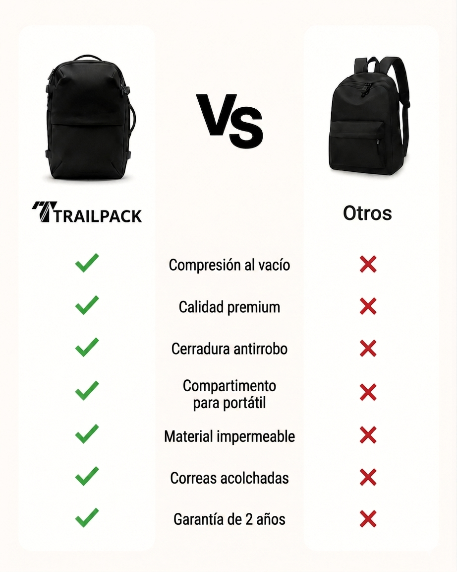 TrailPack® Origins — Sac à Dos Cabine Compressible TrailPack